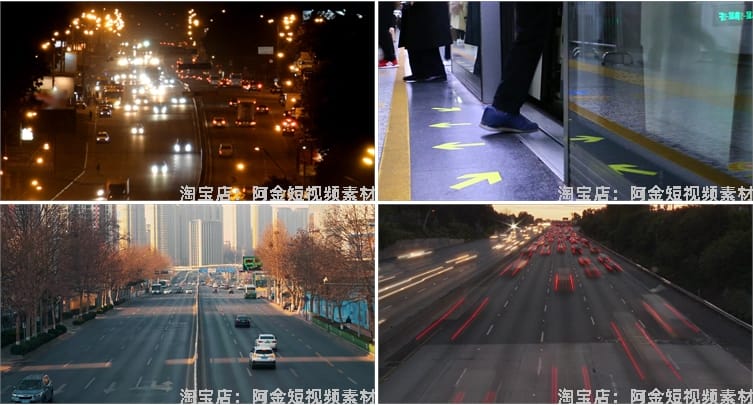 城市上班族早高峰人流车流量快节奏生活忙碌人群地铁短视频素材