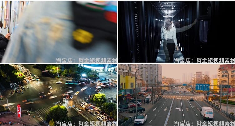 城市上班族早高峰人流车流量快节奏生活忙碌人群地铁短视频素材