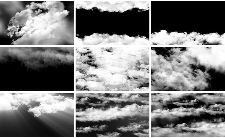 白云穿梭飞越云层云雾云烟飘散效果MOV特效透明通道合成视频素材