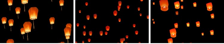 许愿等升空上升飘动祈福许愿灯笼Alpha透明通道ae_pr合成视频素材