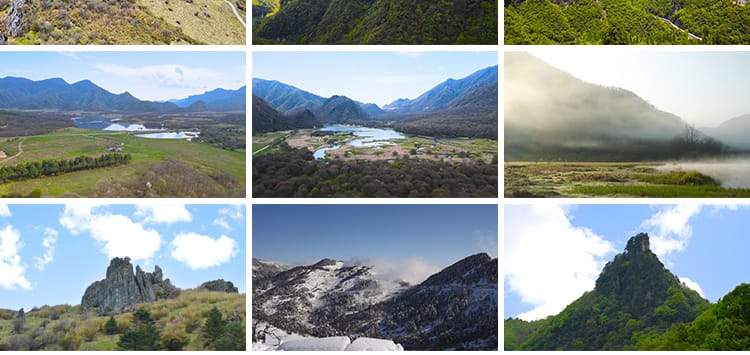 4K湖北神农架大九湖风景色延时瀑布冬季云雾云海自然风光视频素材
