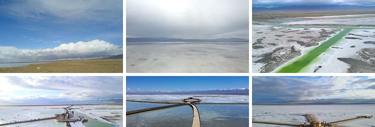 茶卡盐湖天空之镜地标旅游景点小火车盐雕翡翠池高清实拍视频素材