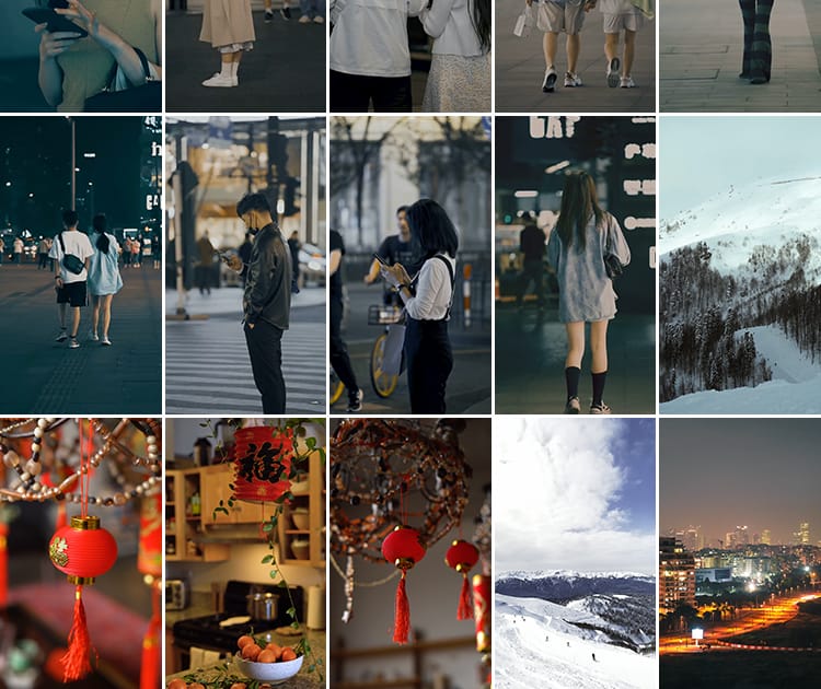 人物城市夜景街景伤感孤独励志竖屏治愈系风景高清抖音短视频素材