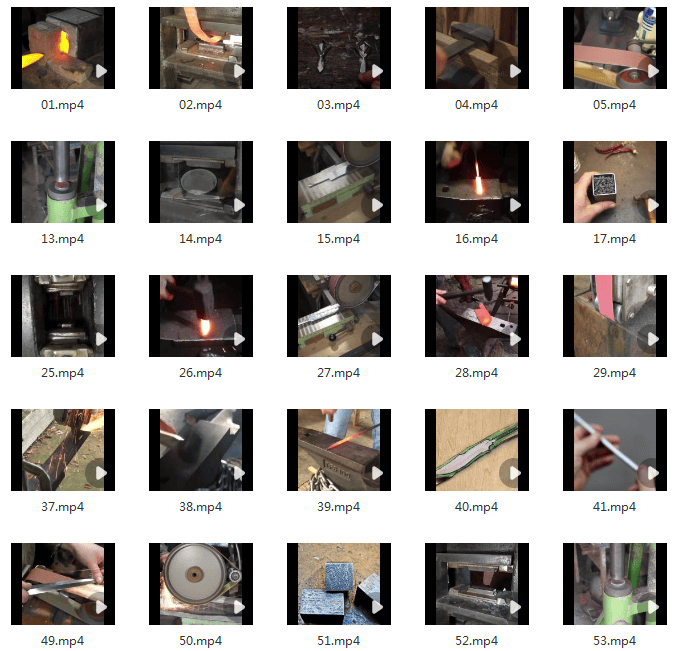 铁匠打铁铸造手艺手工diy高清横屏国外解压视频小说推文素材引流