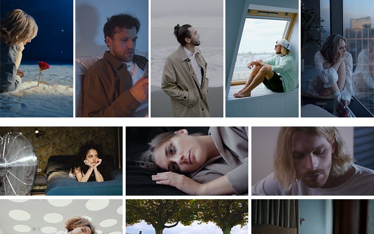 人物情绪伤感难过孤独失落伤心情感悲伤失恋自媒体抖音短视频素材