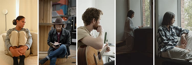 人物情绪伤感难过孤独失落伤心情感悲伤失恋自媒体抖音短视频素材