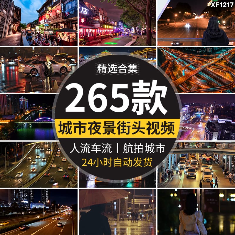 城市夜景街情感伤建筑航拍夜晚人流车街头人物街拍延时短视频素材