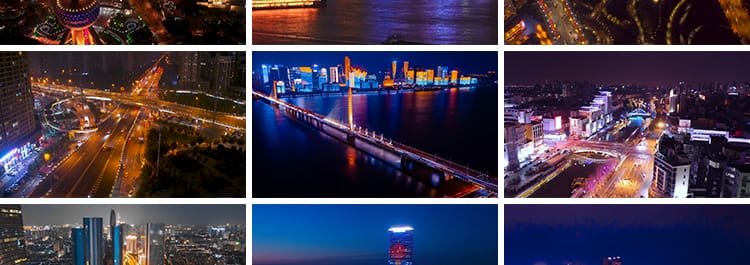 城市夜景街情感伤建筑航拍夜晚人流车街头人物街拍延时短视频素材