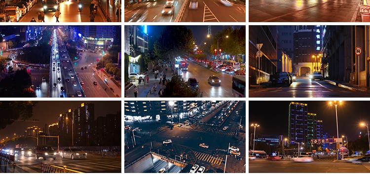 城市夜景街情感伤建筑航拍夜晚人流车街头人物街拍延时短视频素材