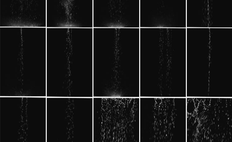 水流水花瀑布雨水帘屋顶屋檐排水沟后期MOV合成透明通道视频素材