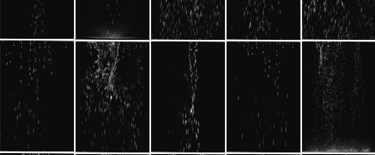 水流水花瀑布雨水帘屋顶屋檐排水沟后期MOV合成透明通道视频素材