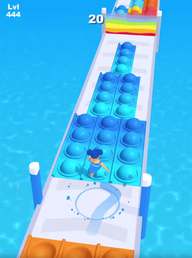 竖屏小妞地铁跑酷小游戏国外高清解压小说推文素材无水印视频引流