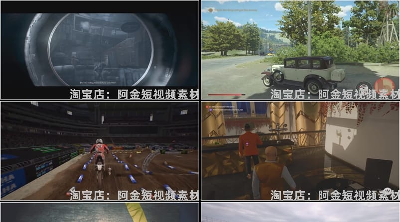 PS5游戏新奇特高清横屏国外短视频自媒体解压小说推文素材引流