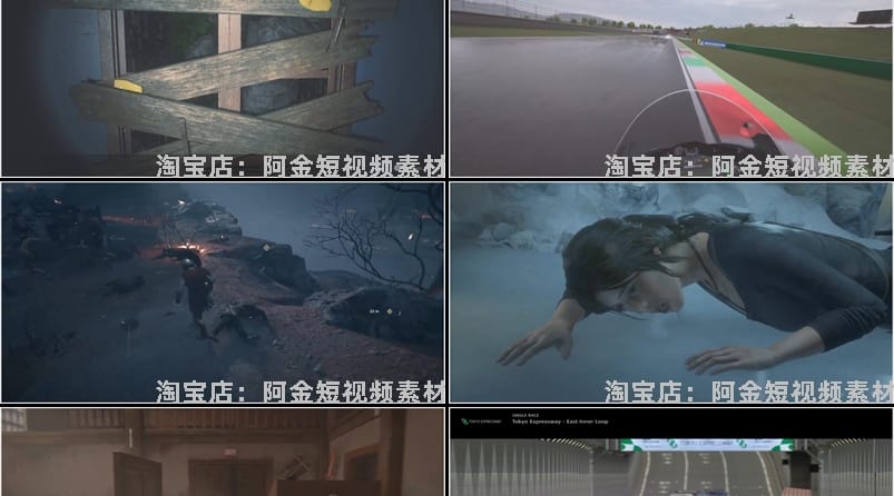 PS5游戏新奇特高清横屏国外短视频自媒体解压小说推文素材引流