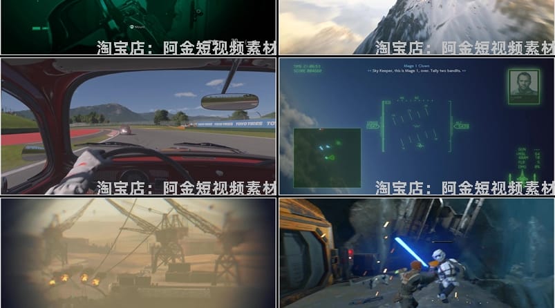 PS5游戏新奇特高清横屏国外短视频自媒体解压小说推文素材引流