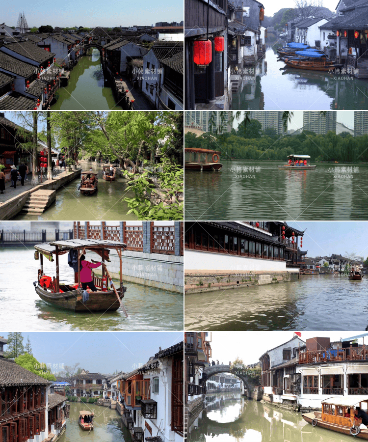 江南水乡风景横版高清抖音自媒体pr剪辑背景视频素材