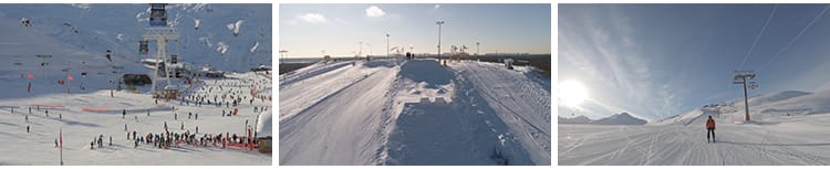 滑雪冬季滑雪场雪山高山冬天惊险极限运动户外高清实拍短视频素材