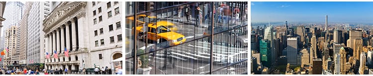 美国纽约城市风光夜景航拍全景曼哈顿街景延时高清实拍短视频素材