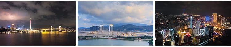 澳门风景风光城市建筑旅游地标CBD航拍延时夜景高清实拍视频素材