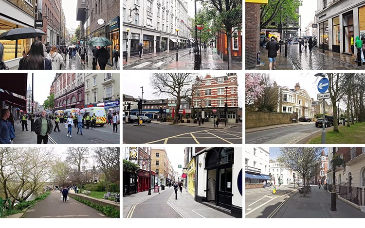 英国伦敦城市走拍视角白天人文人流车流街头街景漫步国外视频素材