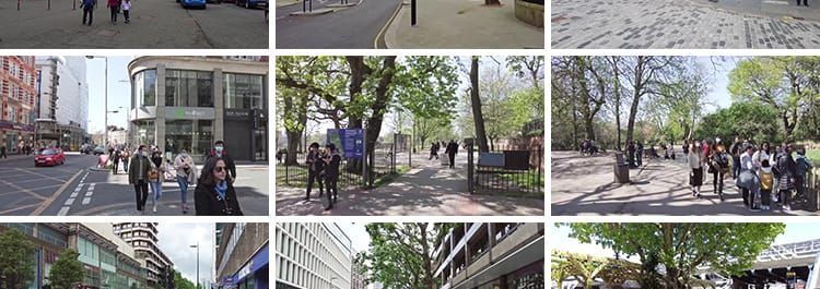 英国伦敦城市走拍视角白天人文人流车流街头街景漫步国外视频素材