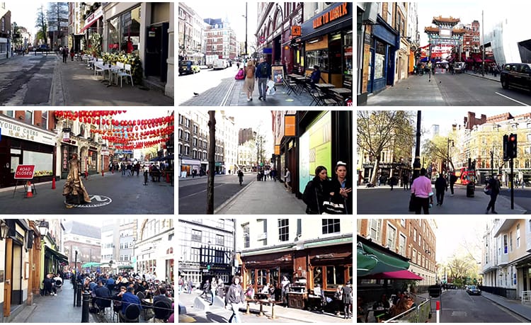 英国伦敦城市走拍视角白天人文人流车流街头街景漫步国外视频素材