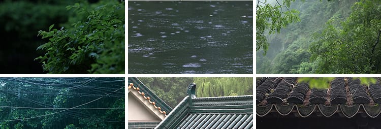 雨天雨滴下雨屋檐水滴落空镜情感孤独唯美意境禅意禅心短视频素材