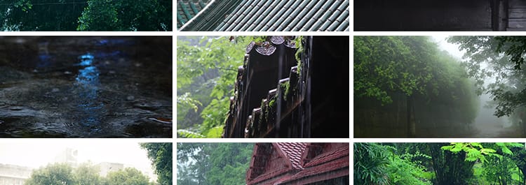 雨天雨滴下雨屋檐水滴落空镜情感孤独唯美意境禅意禅心短视频素材