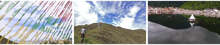 西藏人文青藏高原雪山天路布达拉宫自然风景航拍LED背景视频素材
