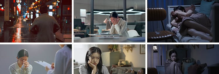 人物情绪低落焦虑伤感悲伤心分手孤独失恋忧郁失意抖音短视频素材