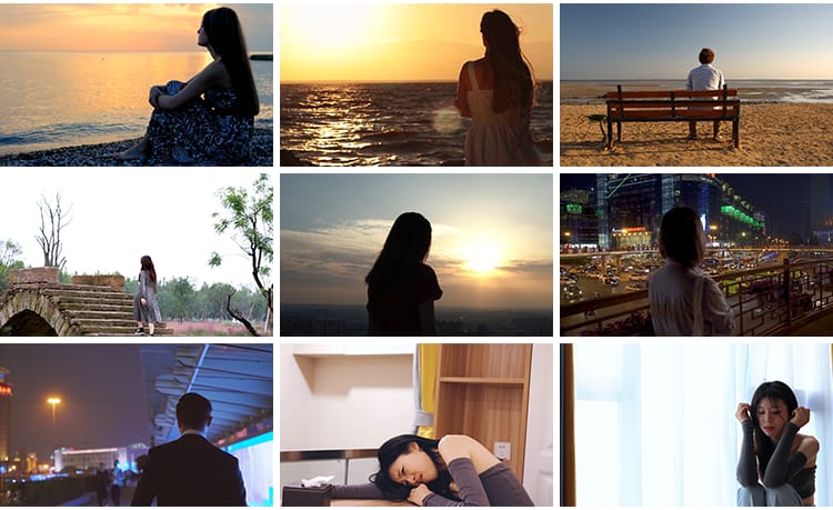 人物情绪低落焦虑伤感悲伤心分手孤独失恋忧郁失意抖音短视频素材