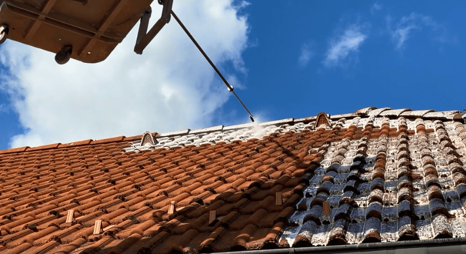 国外清洗屋顶地面横屏小说推文素材解压自媒体高清海外短视频引流