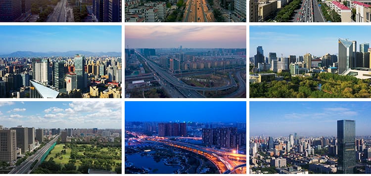 4K河北石家庄城市建筑地标旅游景点CBD商圈夜景航拍延时视频素材