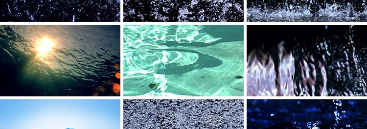 雨水滴水珠涟漪波纹水流淌水花溅起滴露高清动态LED背景视频素材