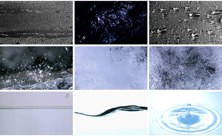 雨水滴水珠涟漪波纹水流淌水花溅起滴露高清动态LED背景视频素材
