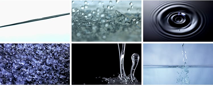 雨水滴水珠涟漪波纹水流淌水花溅起滴露高清动态LED背景视频素材