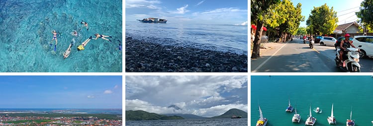 印尼巴厘岛海边风光大海滩情人崖酒店风景印度尼西亚旅游视频素材