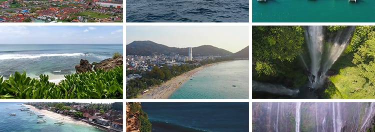 印尼巴厘岛海边风光大海滩情人崖酒店风景印度尼西亚旅游视频素材