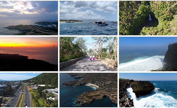 印尼巴厘岛海边风光大海滩情人崖酒店风景印度尼西亚旅游视频素材