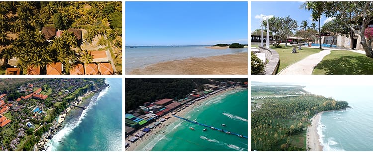 印尼巴厘岛海边风光大海滩情人崖酒店风景印度尼西亚旅游视频素材