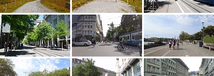 瑞士小镇走拍摄漫步自然风景乡村旅游美景山水欧洲风光长视频素材