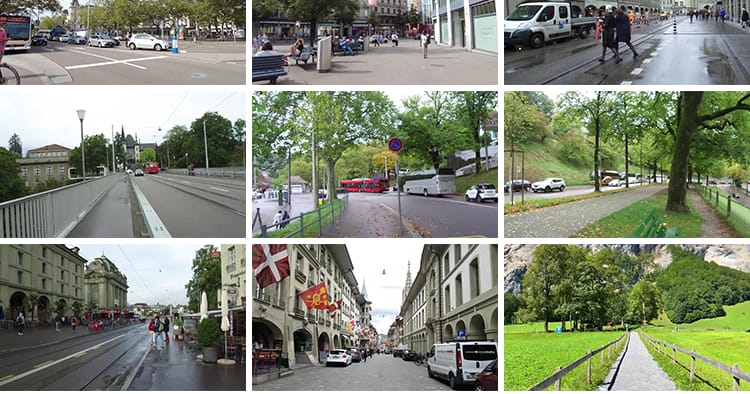 瑞士小镇走拍摄漫步自然风景乡村旅游美景山水欧洲风光长视频素材