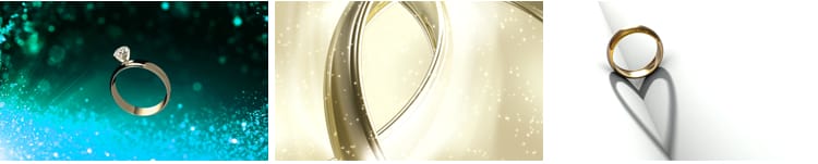 全息钻石戒指钻戒新人交换戒指婚礼结婚求婚粒子LED背景视频素材