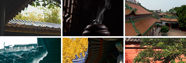 4K寺庙寺院禅意佛系古风古寺古庙建筑屋檐意境清新风景短视频素材