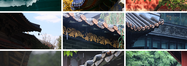 4K寺庙寺院禅意佛系古风古寺古庙建筑屋檐意境清新风景短视频素材