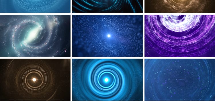 时空隧道穿梭虫洞旋涡转动粒子晚会歌舞台大屏幕背景LED视频素材