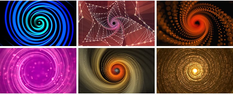 时空隧道穿梭虫洞旋涡转动粒子晚会歌舞台大屏幕背景LED视频素材