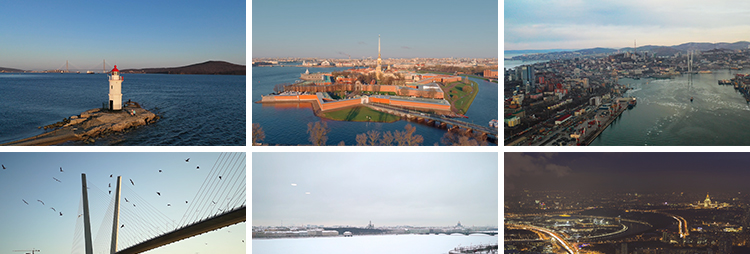 俄罗斯莫斯科城市建筑夜景人流地标风景风光旅游航拍高清视频素材