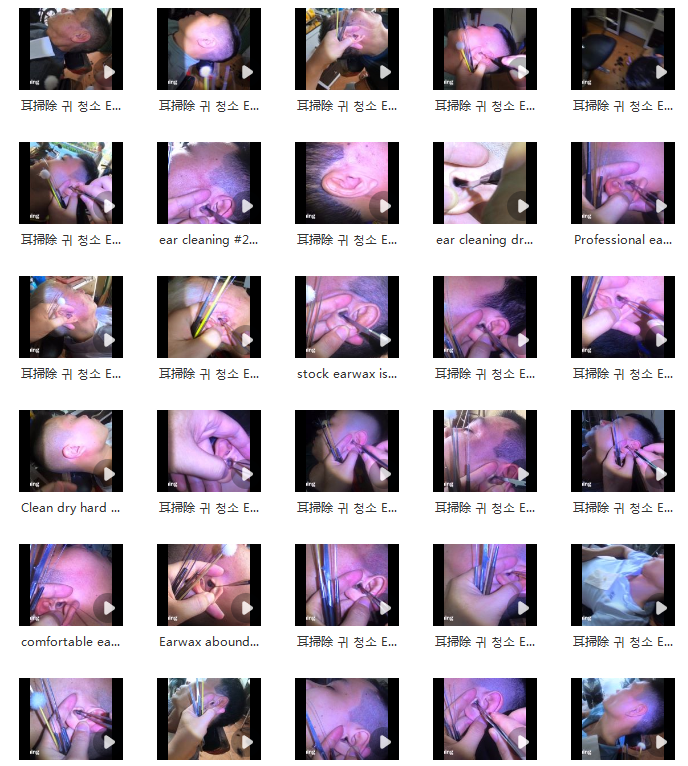 国外助眠直播素材哄睡助眠采耳解压掏耳朵中长高清自媒体视频引流