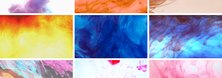 彩色混合黑色红色墨水滴入扩散效果油墨中国风滴水墨高清视频素材